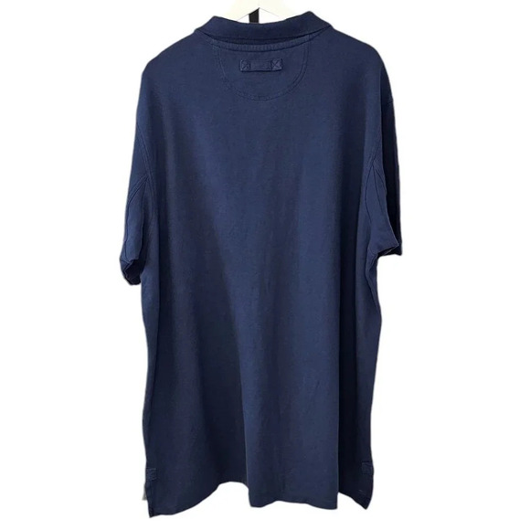 Duluth Trading Mens Relaxed Fit Size 2XLT Collared Polo Short Sleeve Shirt Blue - Picture 2 of 7